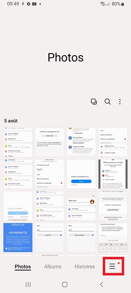 Récupérer depuis Samsung Cloud ou OneDrive